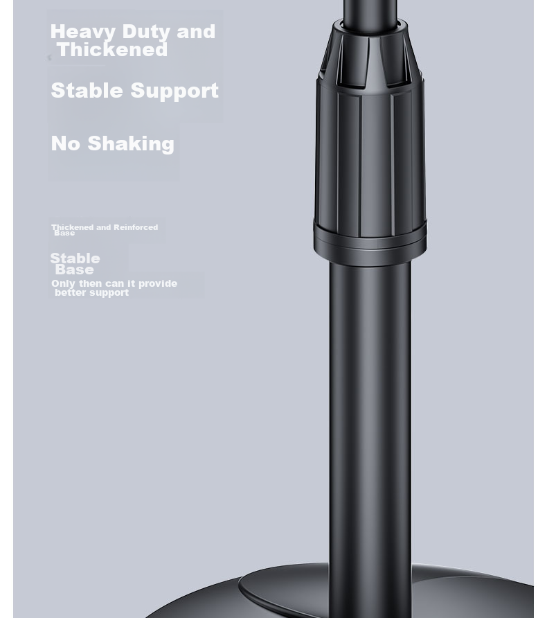 Earlymen EM-131 Mobile Phone Live Streaming Stand, Desktop Selfie Adjustable Extendable Lazy Stand, Office Student Dorm Bedroom Online Class Watch TV Gadget, Universal Phone Holder 11