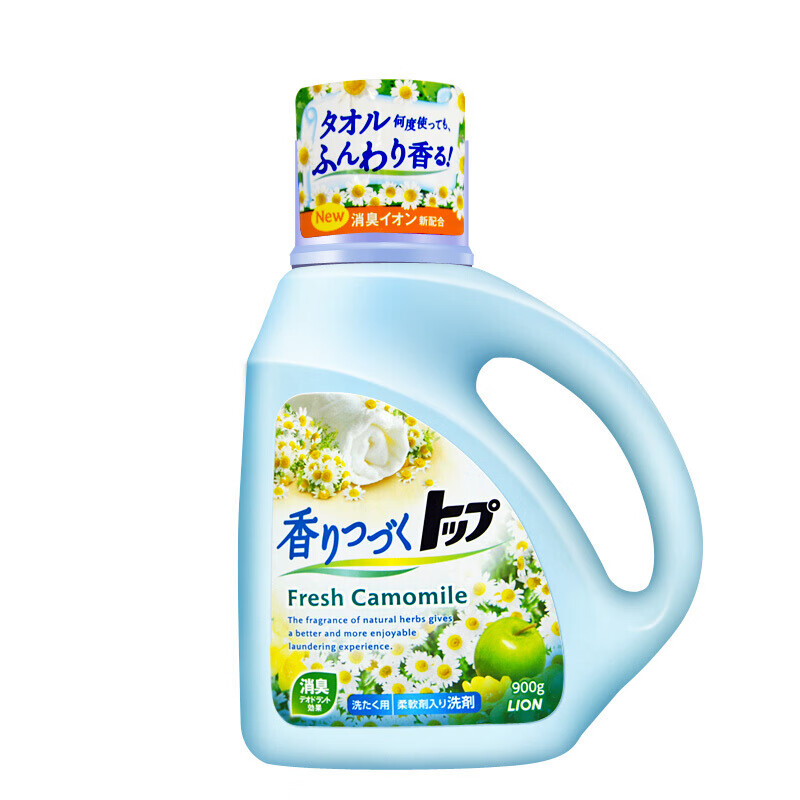 狮王liontop持久香氛柔顺洗衣液洋甘菊香型900g3