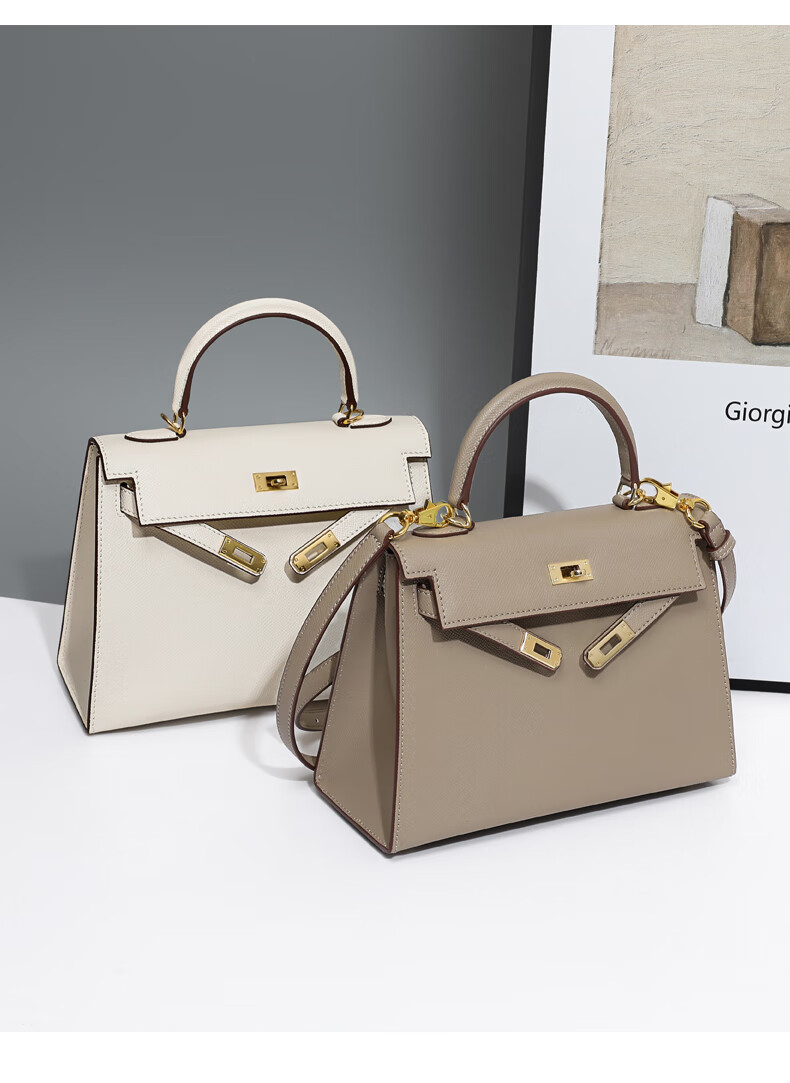 Viney Leather Kelly Bag Luxury Women's Crossbody Shoulder Bag Birthday Gift for Girlfriend Wife 1