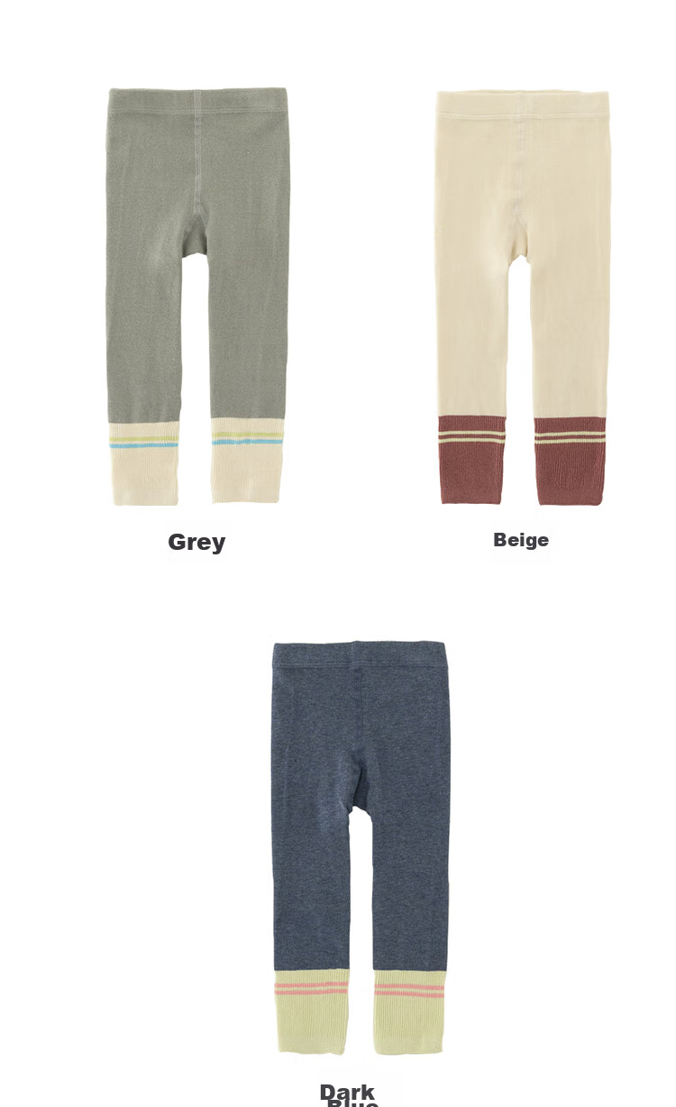 Papa Spring Children's Leggings Socks for Girls, High Elasticity Skin-Friendly Color-Block Versatile Stylish Trendy Outer Wear 5