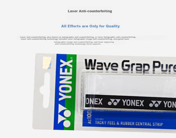 YONEX Badminton Grip Tape, Non-Slip, Sweat-Absorbing, Handle Grip Tape, AC-108WEX White 4