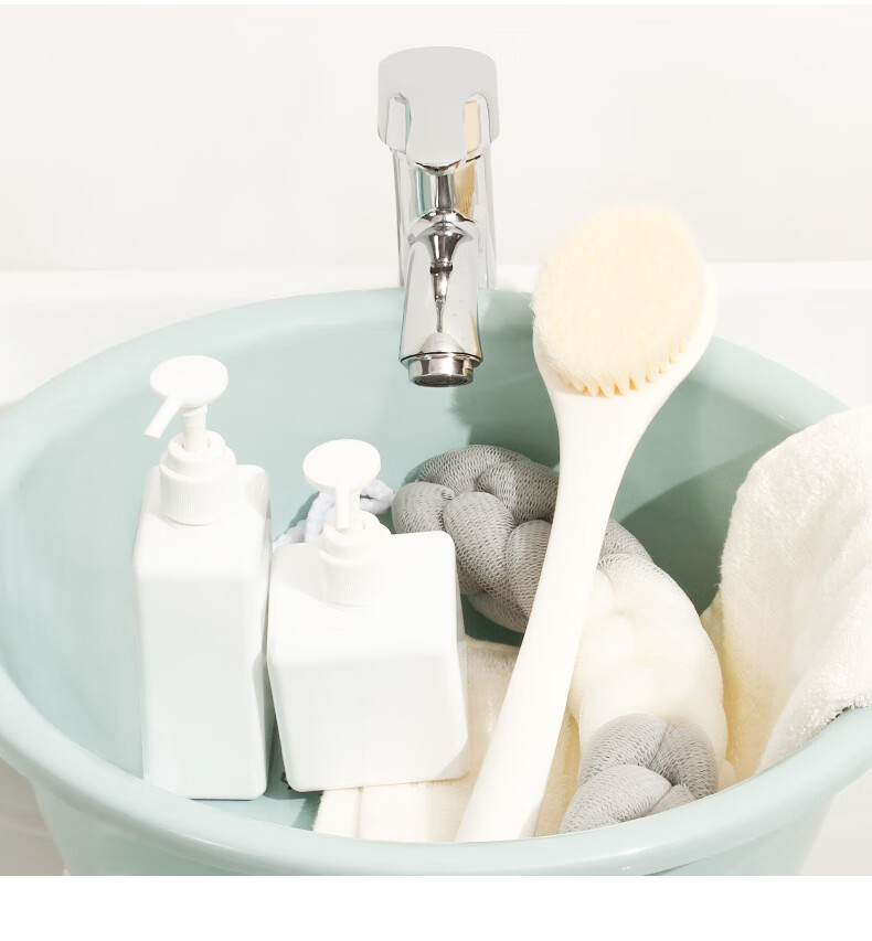 Fuaijia Face Basin, 36cm Thick, 2 Pieces, Vegetable Washing Basin, Student Plastic Basin, Foot Washing Basin, Foot Soaking Basin, Hand Washing Basin, Laundry Basi 16