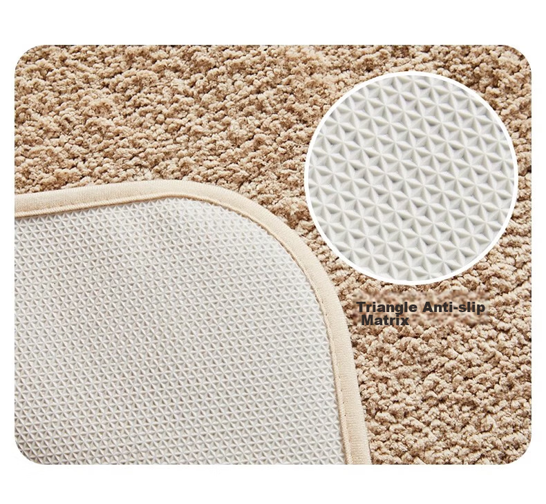 BULULOM Bath Mat, Bathroom Entrance Absorbent Mat, Antibacterial Non-Slip Foot Mat, Bathroom Home Use, High-End Luxury Style, 40X60CM 20