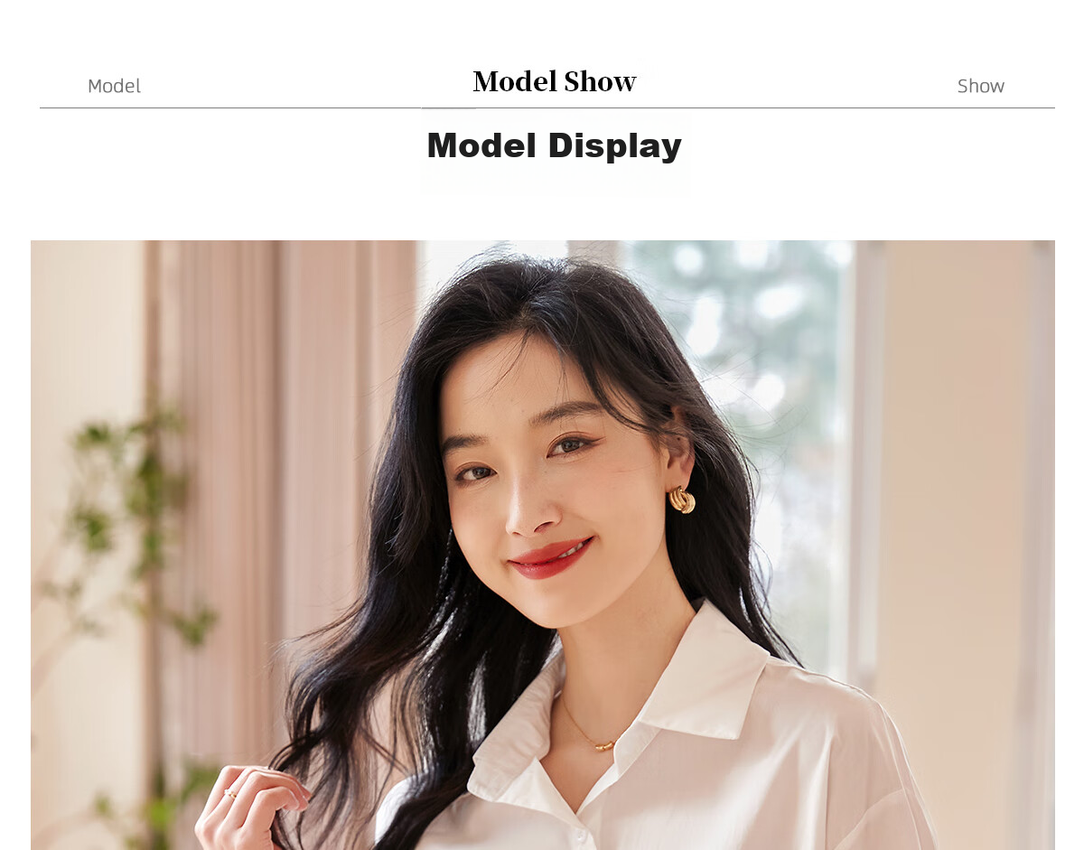 Chushen Spring Autumn Long Sleeve Women's Pure Cotton White Shirt Loose Fit Professional Commuter S13JC2740 14