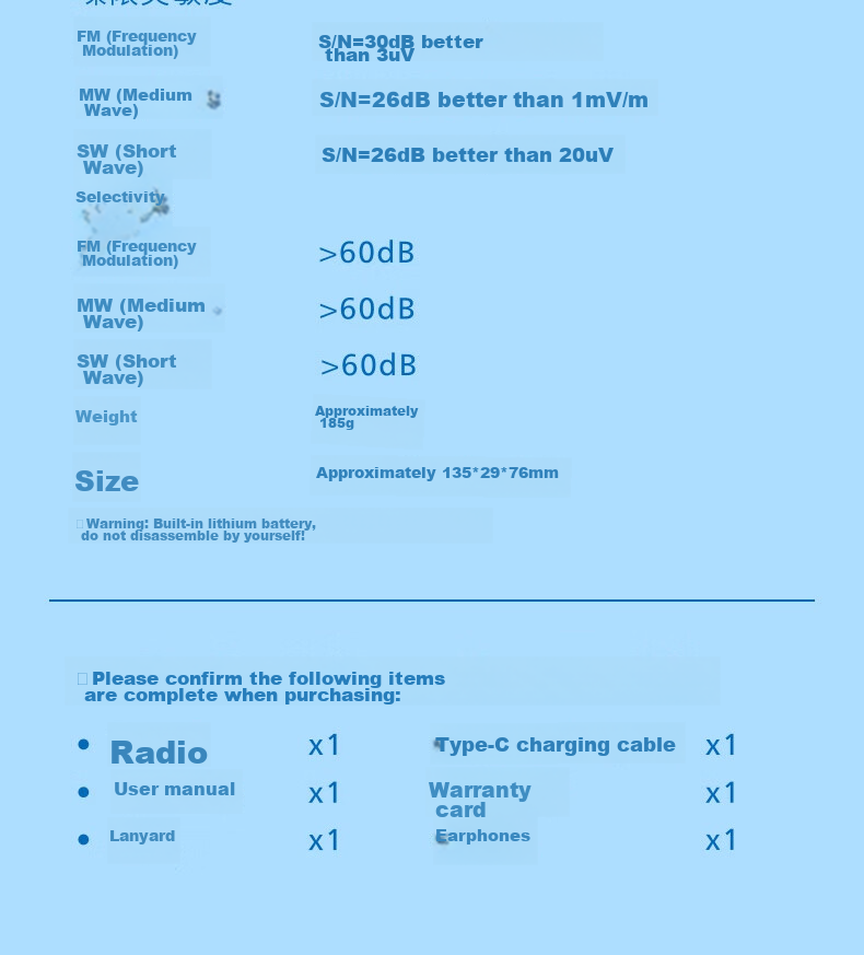 PHILIPS TAR6108 All-Band Radio Shortwave Radio Portable Semiconductor Speaker for English Listening Test, College Entrance Exam, CET-4, CET-6, And Elderly Use 13