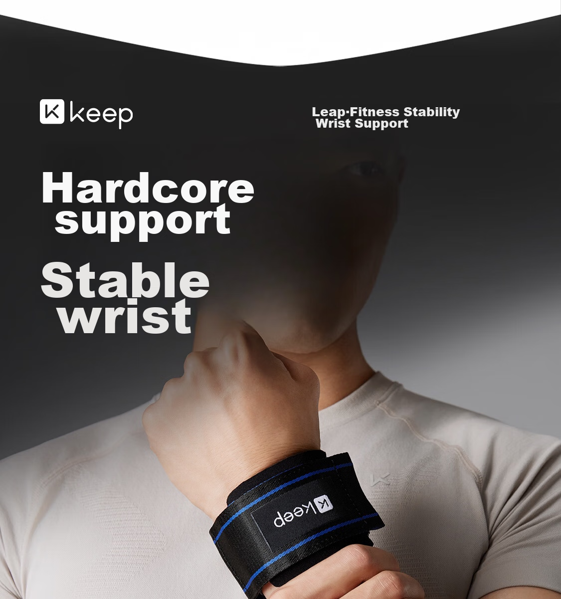 Keep Wrist Support Fitness Training Anti-Sprain Tendonitis Strength Training Bench Press Deadlift Bandage Basketball Compression Brace 4