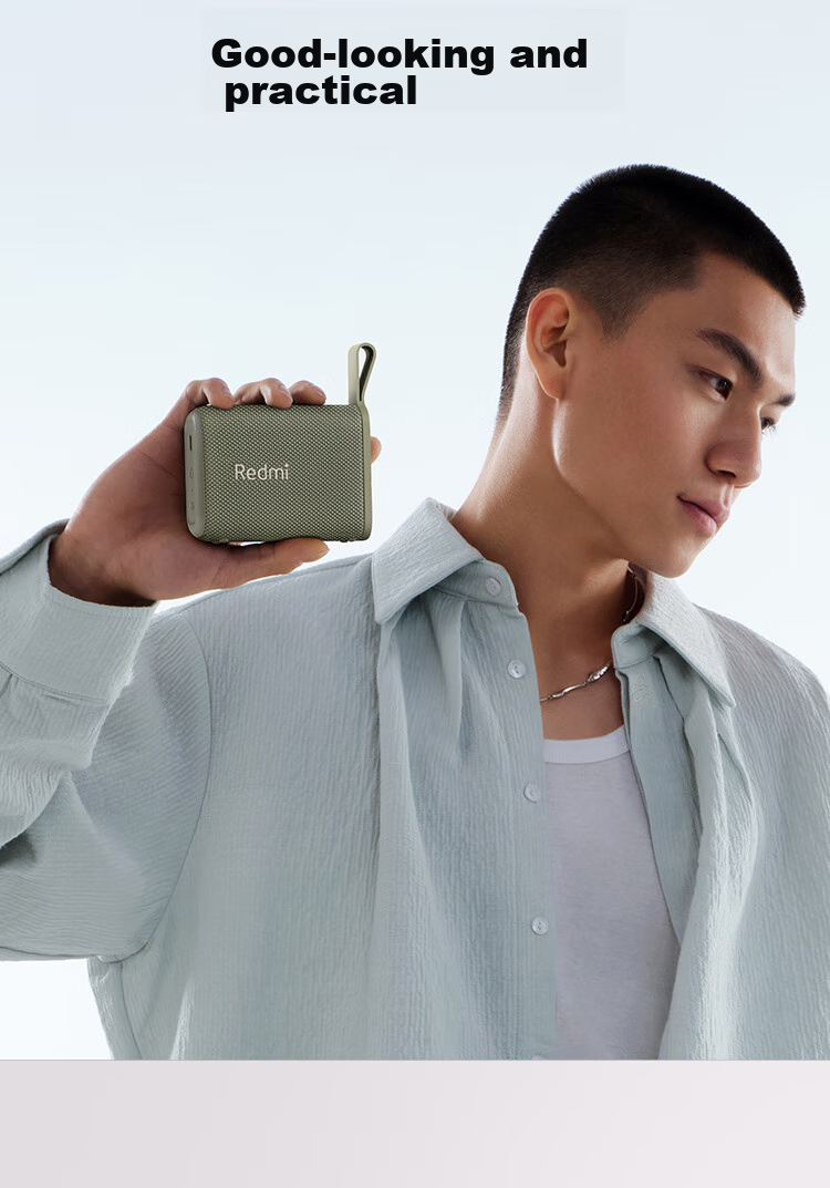 MI Redmi Bluetooth Speaker, Black, MI Speaker Audio System, Long Battery Life, IP67 Dust And Water Resistant, Portable Outdoor Speaker with Subwoofer, High-Fidelity, Gift, Home Use 9