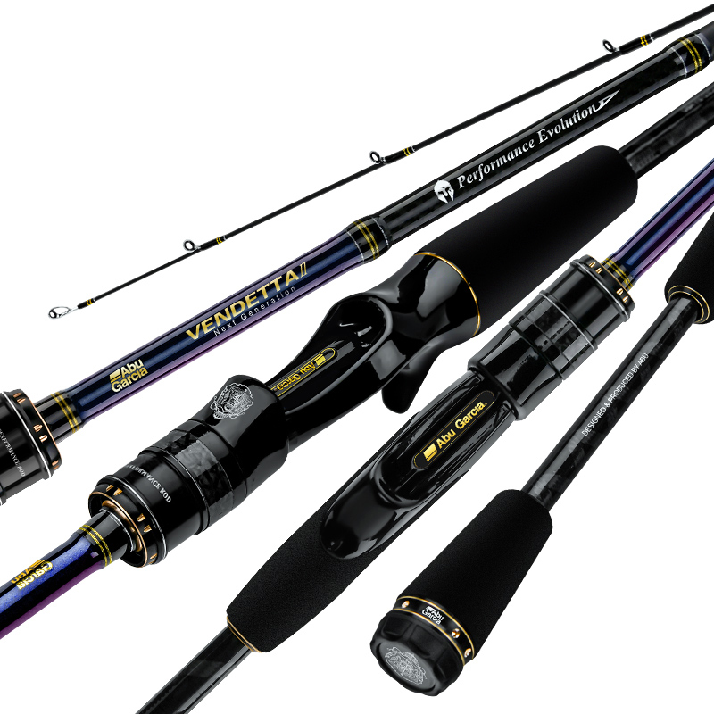 ABU GARCIA Abu PLUS II Lure Rod, Long-Casting Bass Fishing Rod, Versatile Rod, 2.14 Meters, M Action, Pistol Grip, Single Rod