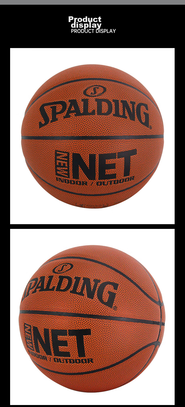 SPALDING SPALDING Rose Gold Classic Series Moisture-Absorbing PU Adult Size 7 Basketball 77-870Y 12
