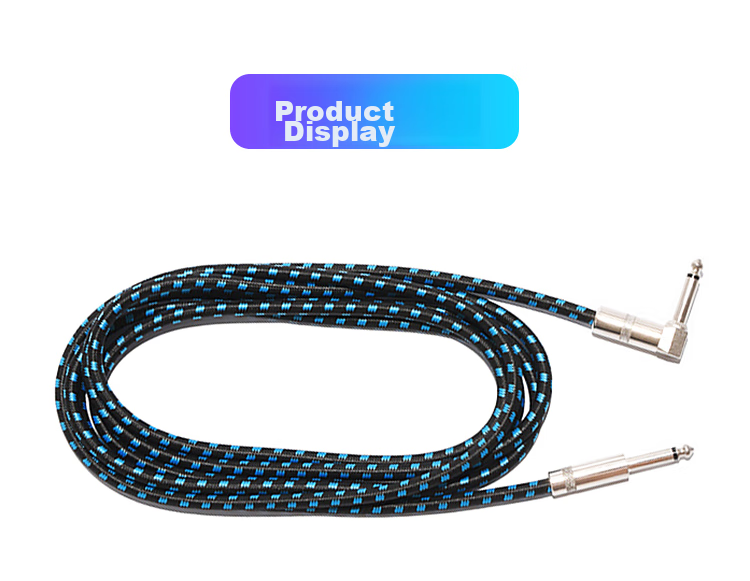 MOSEN MS-65P Guitar Audio 6.5mm Cable, Electric Guitar Bass Amplifier Cable, Noise Reduction Audio Cable, 3 Meters 11