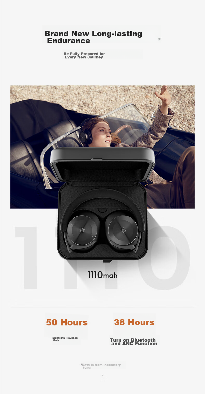 B&O Beoplay H95 Wireless Bluetooth Headphones, Over-Ear Active Noise Cancelling Earphones, B&O Gaming Headset, Gold Color, Mid-Autumn Festival Gift [Gong Jun Endorsed] 11