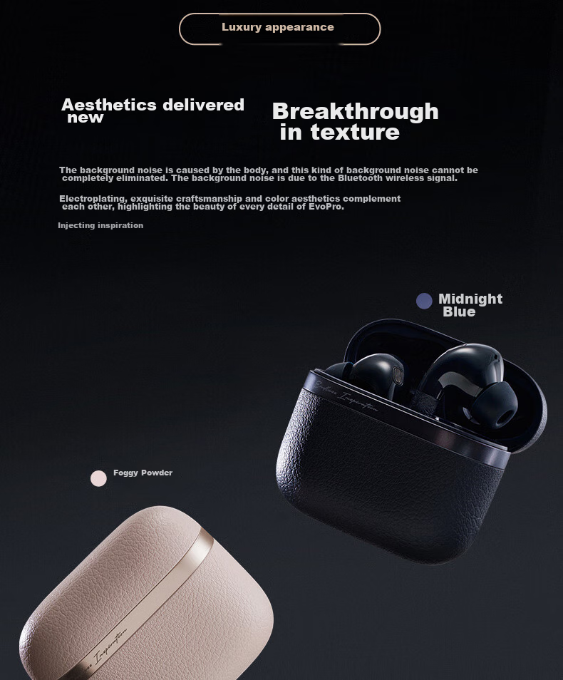 EDIFIER Evo Pro True Wireless Active Noise Cancelling Bluetooth Earphones, Wireless Earbuds, In-Ear Headphones, Compatible with Apple, Huawei, Xiaomi, OPPO, Midnight Blue, Graduation Gift 9