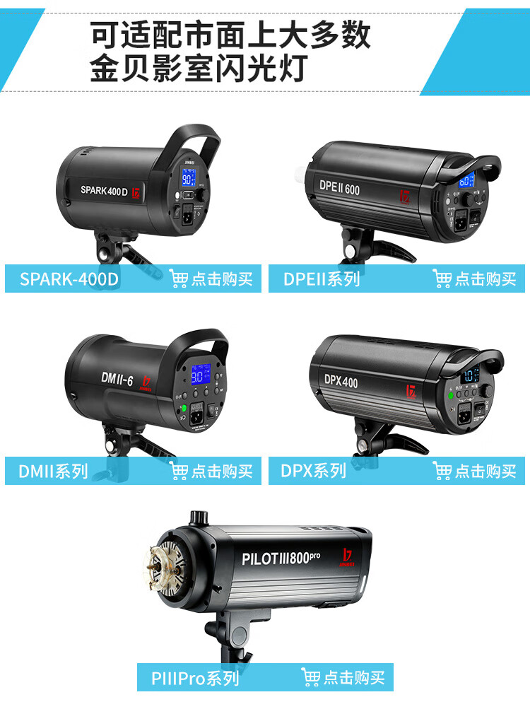 JINBEI TR-V6II Flash Trigger, Wireless Flash Trigger with Remote Control, Trigger for DSLR Cameras, Universal Version, TR-V6II Transmitter 8