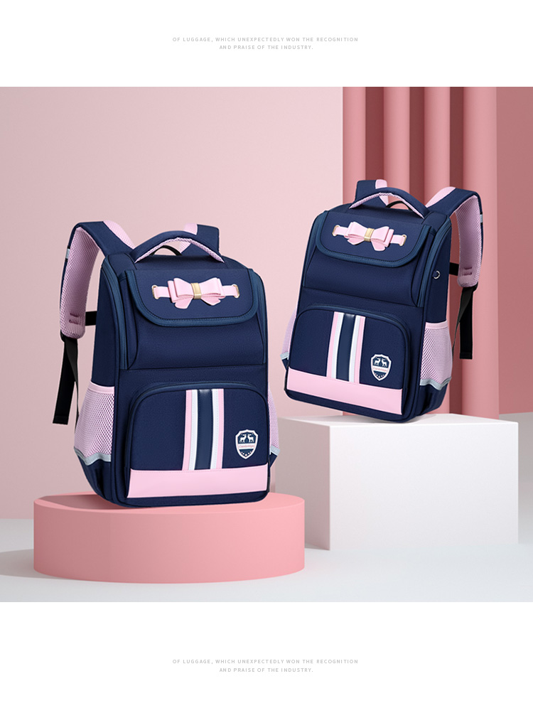 V.NINE Backpack for Primary School Boys, Lightweight And Reduced Burden Children's Schoolbag with Large Capacity Cloud-Style Double Shoulder Bag, British Style Backpack 11