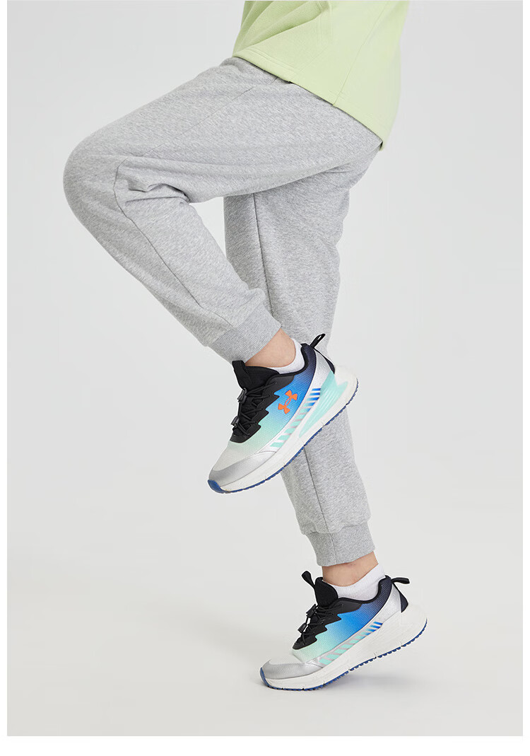 Under Armour Boys And Girls Sports Pants, Loose-Fitting Knit Casual Joggers for Older Childre 12