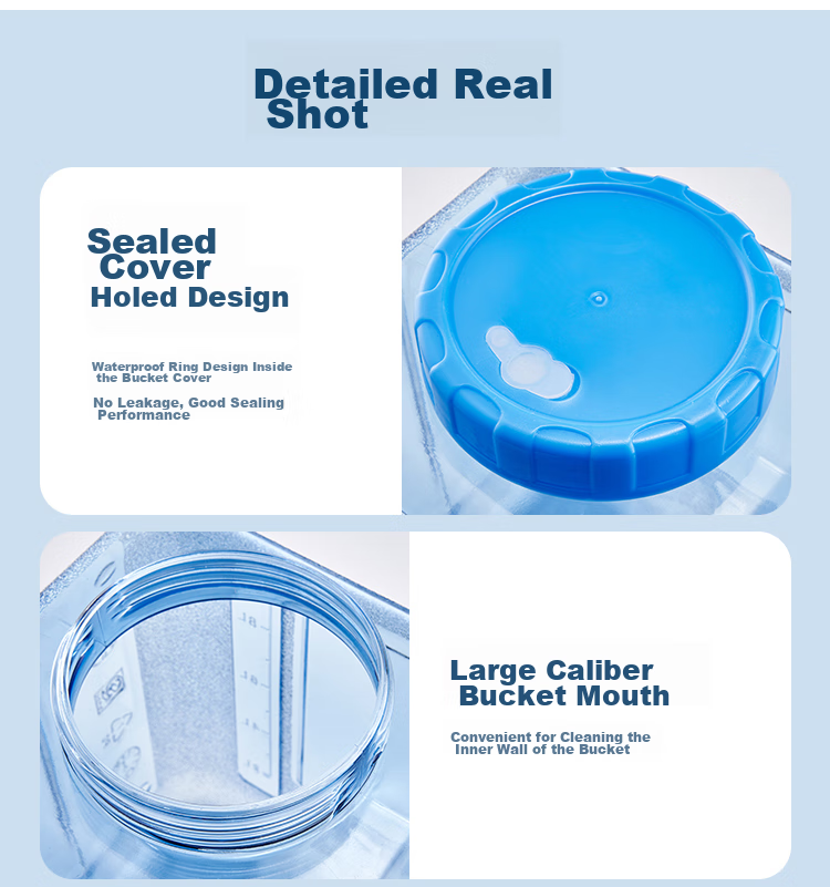 Suncojia Water Bucket, Outdoor Water Storage Bag with Tap, Portable Handheld Water Bag, Large Capacity Sandbag, Foldable Water Bucket 15
