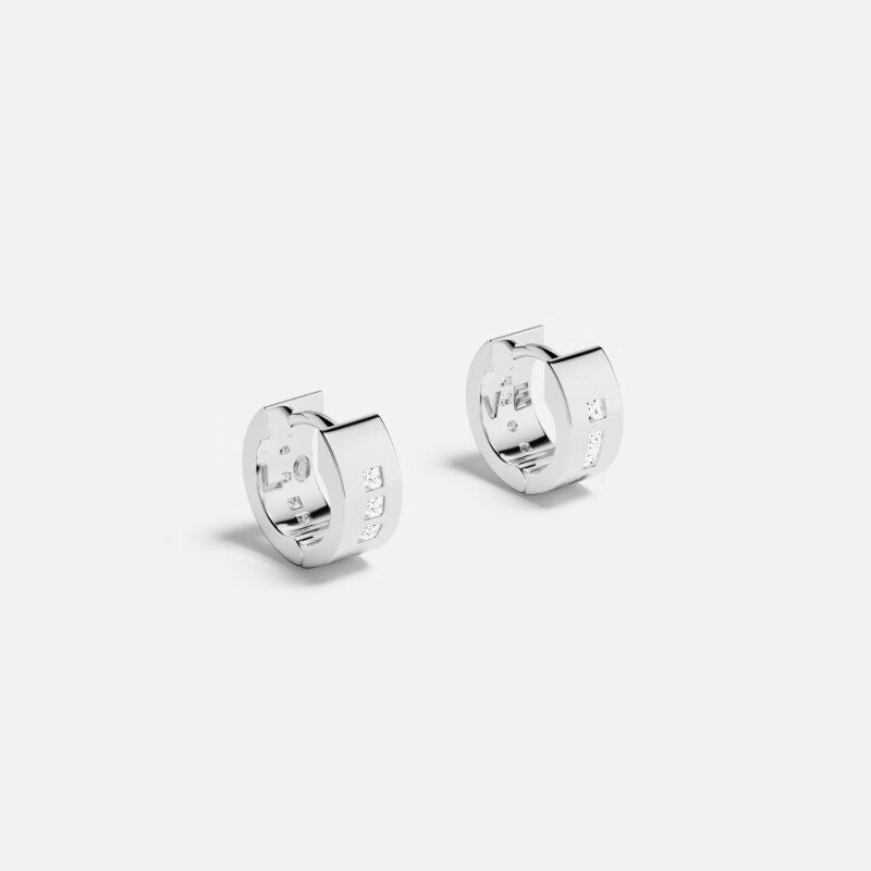 APM Monaco [Zhou Yiran's Style] LOVE Morse Code Earrings, Jewelry Gift for Girlfriend