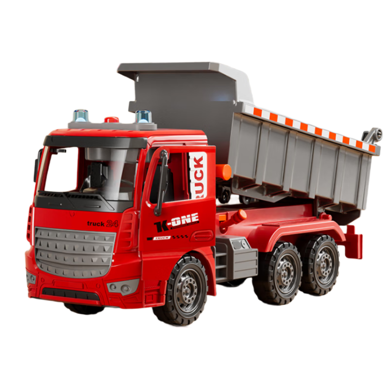 Mabaozibao Flip Truck Toy, Extra Large Cargo Truck, 1-3 Years Old, 2 Boys, Small Car Model, Children's Transport Engineering Vehicle
