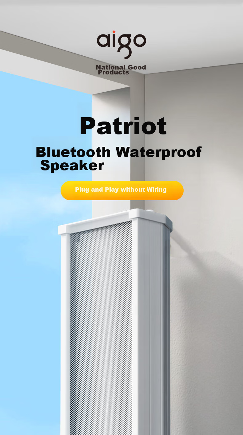 Aiguozhe 700W Active Columnar Bluetooth Speaker, Outdoor Waterproof, for Shops And Commercial Use, Wall-Mounted Speaker, Broadcast Loudspeaker, Supermarket Wall-Mounted X193 1