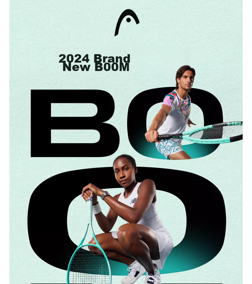 HEAD Tennis Racket BOOM, New Professional Model Goff L3, Carbon Fiber Full Carbon Adult Racket PRO, Pre-Strung 1