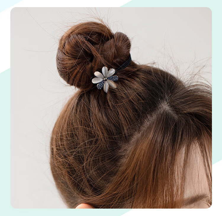 CHIMERA 3-Piece Luxury Hair Ties, High Ponytail Hair Bands, Back of Head Bun Ties, Hair Accessories for Women, Mid-Autumn Festival Gift 11