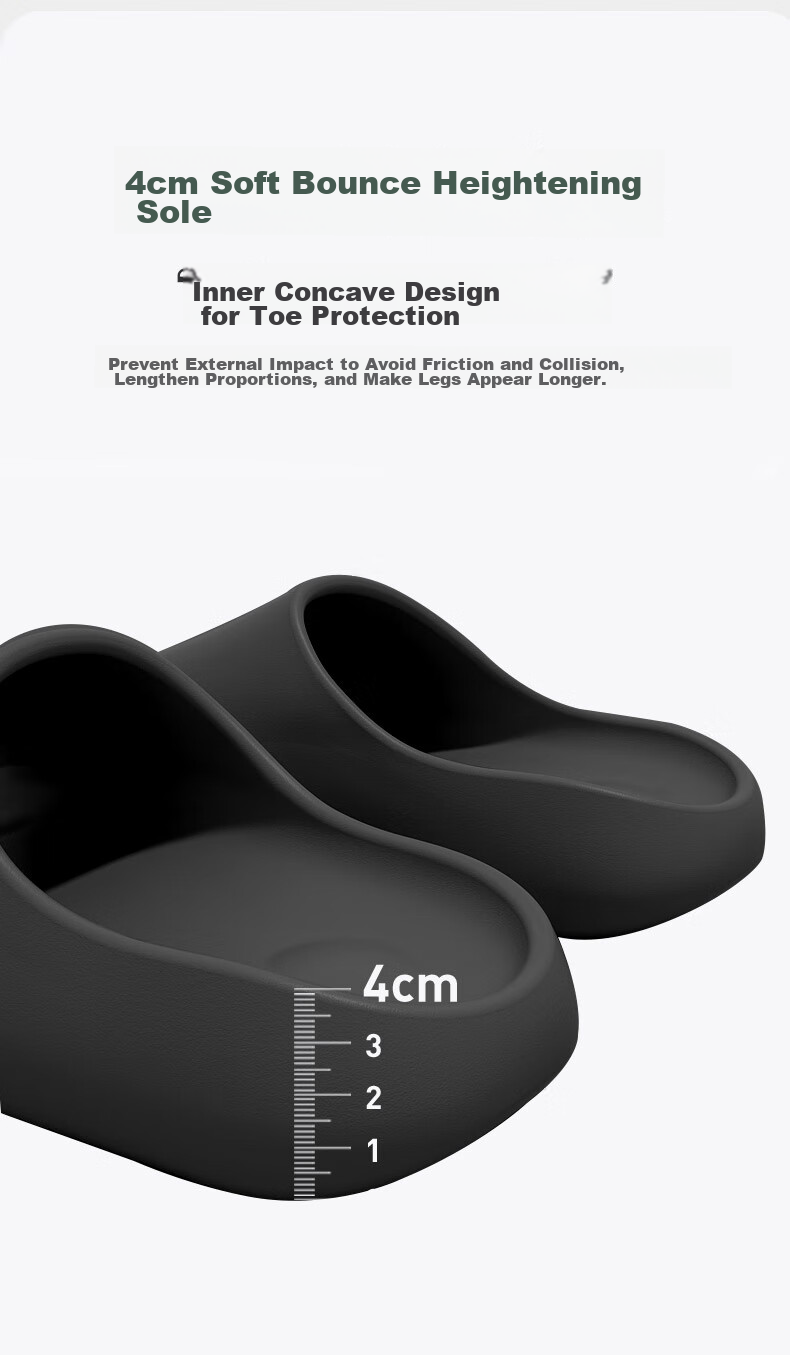 Jiayi Slippers for Men And Women, Summer Home Shoes, Thick-Soled Soft Elastic Sandals, Indoor Bathroom Slippers, Chocolate Color, Size 42-43, JY2366 11
