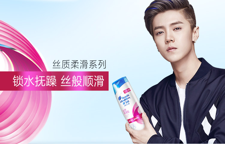 海飞丝洗发水套装丝质柔滑500ml*2送致美80ml（持久去...-京东
