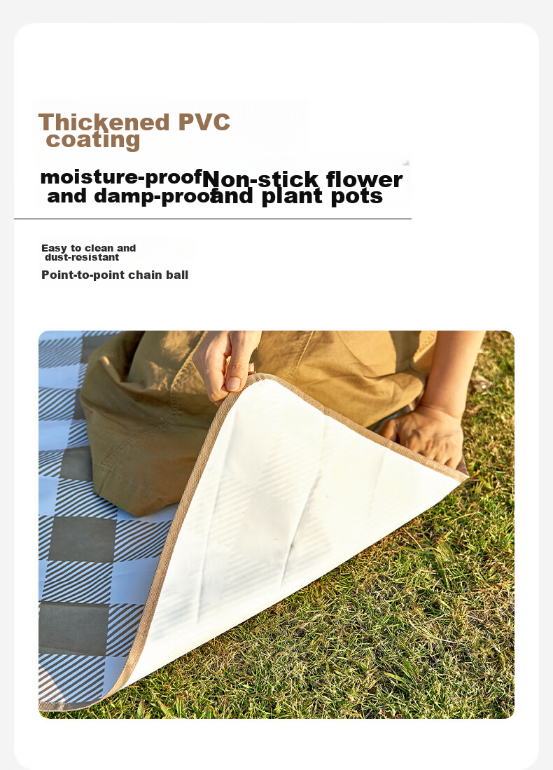 MOBIGARDEN Picnic Mat, Outdoor Camping Waterproof Oxford Cloth Beach Mat, Portable Tent Mat, NX23663007, Hefengsha 4