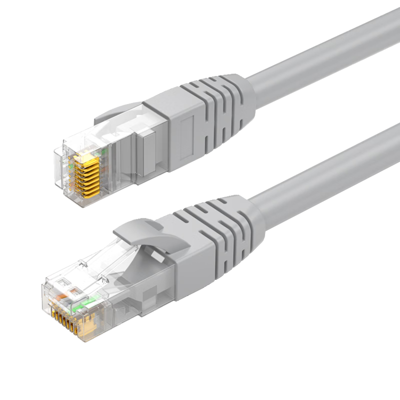 Guanghang CAT5E Ethernet Cable 2 Meters, Unshielded Gigabit High-Speed Network Patch Cord, Engineering And Home Computer Network Connection Cable, Gray GH-5EGR2