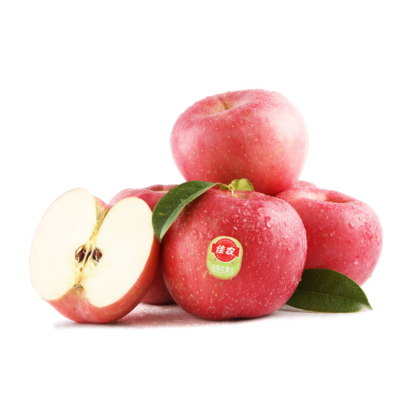 佳农 烟台红富士苹果 净重10斤 一级果 单果重160g+ 生鲜水果