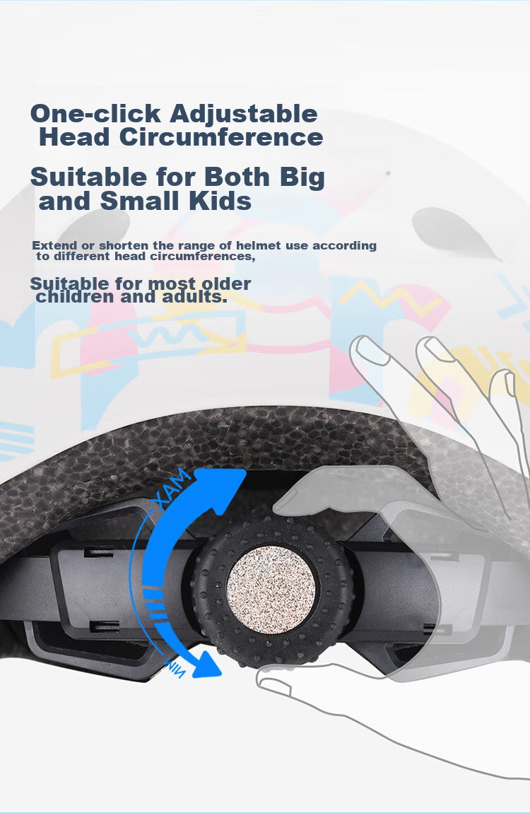Micro Maiguo Children's Sports Helmet, Roller Skating Skateboarding Cycling Outdoor Adjustable Protective Safety Helmet, Colorful Helmet, Size S 8