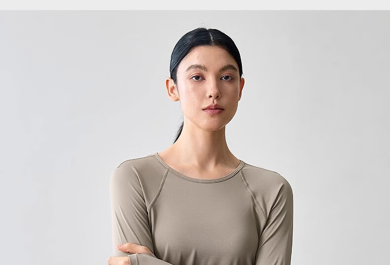 Gigt Women's Long-Sleeve Sports T-Shirt, Yoga Top, Slim-Fit Workout Shirt, Running Training Wear, Quick-Dry Tee 28