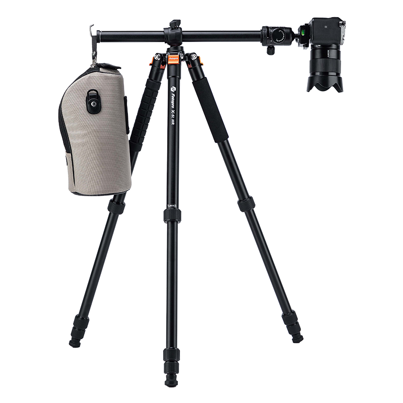 Fotopro X-5i HR, Center Pivot Horizontal, Adjustable Monopod, Panoramic Shooting, Portable Reverse Folding, Photography And Video Shooting Camera Tripod for Mirrorless Cameras
