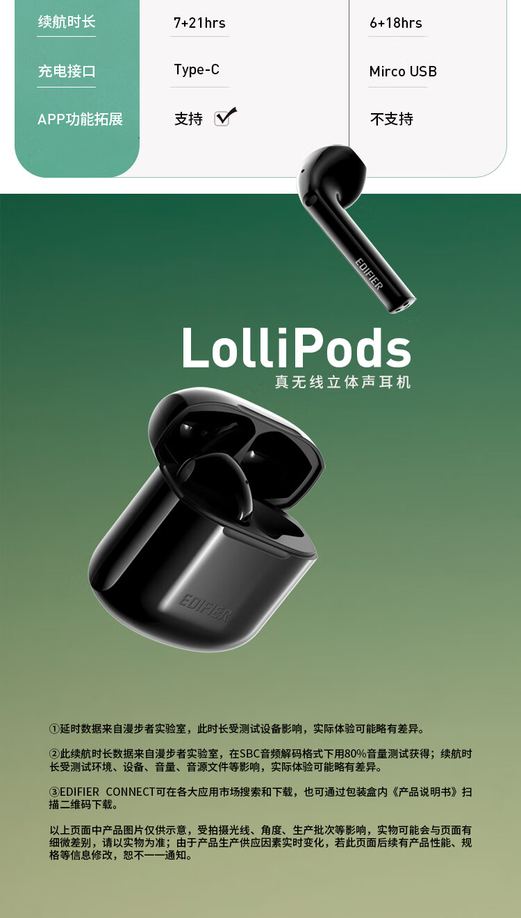 Edifier EDIFIER LolliPods True Wireless Bluetooth Headset Bluetooth 5.3 Music Headphones for Apple Huawei Xiaomi Mobile Phone White Edifier EDIFIER LolliPods True Wireless Bluetooth Headset Bluetooth 5.3 Music Headphones for Apple Huawei Xiaomi Mobile Phone White