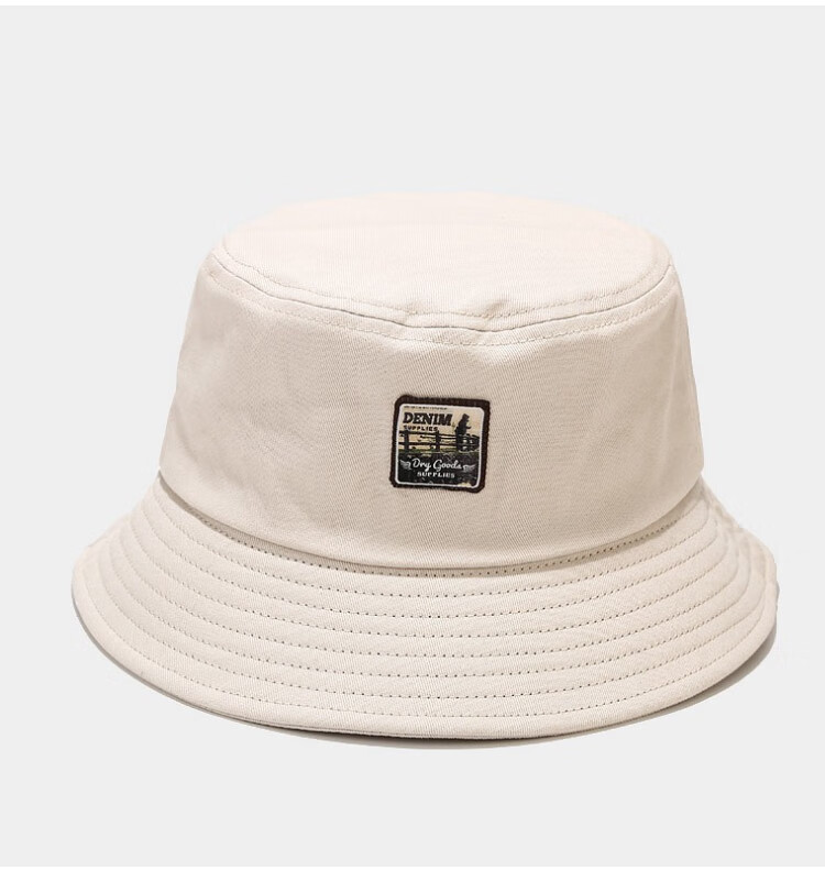 GLO-STORY Sun Hat, Korean Style Unisex Bucket Hat, Retro Versatile Fisherman Hat, MMZ814102, Black Lettering 22