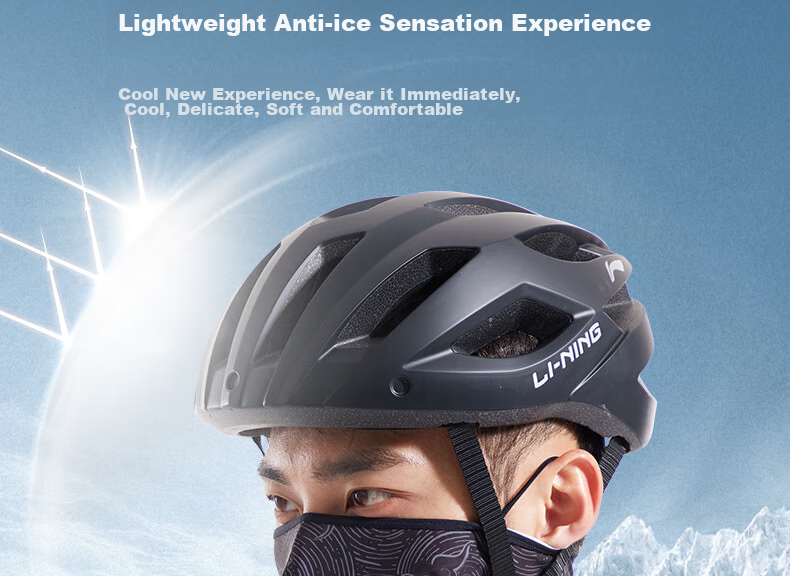 Li-Ning Cycling Sun Protection Face Mask Neck Gaiter for Men, Magic Headband Face Cover Ice Silk Neck Warmer Thin Outdoor Mosquito Repellent 7