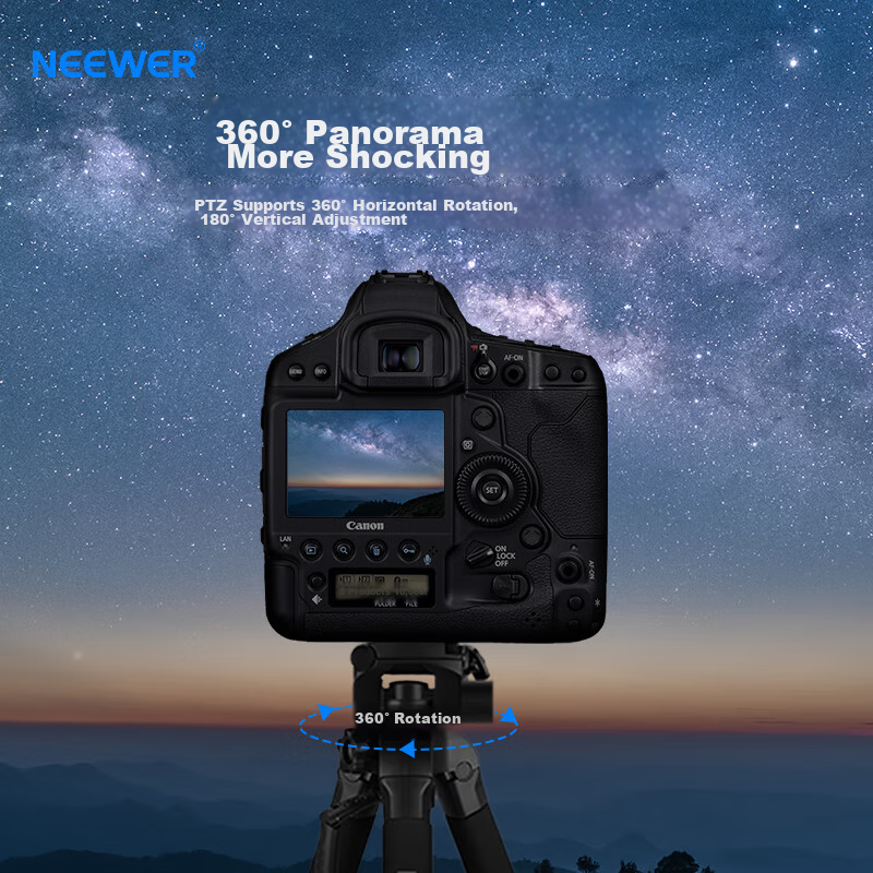 Штатив NEEWER SAB264 из алюминиевого сплава, легкий, портативный, для DSLR, беззеркальных, цифровых камер, профессиональный универсальный штатив для фотографии, видеосъемки, мобильного телефона, видеотрансляций, уличный монопод