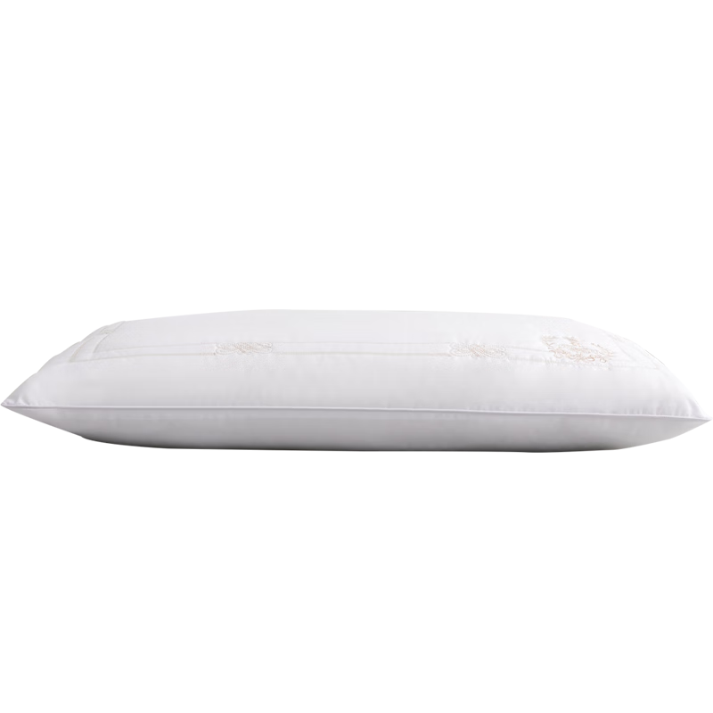 Dohia Pillow Core, European Light Luxury Embroidered Silk Fiber Pillow, Student And Adult Soft Pillow Core, Single Pack, 74*48cm