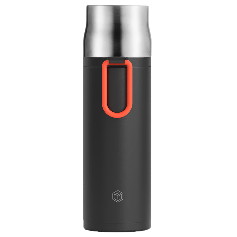 JD Original Insulated Mug, Large Capacity Tea Steeping Cup for Men And Women, Outdoor Use, 316 Stainless Steel, Black, 500ml