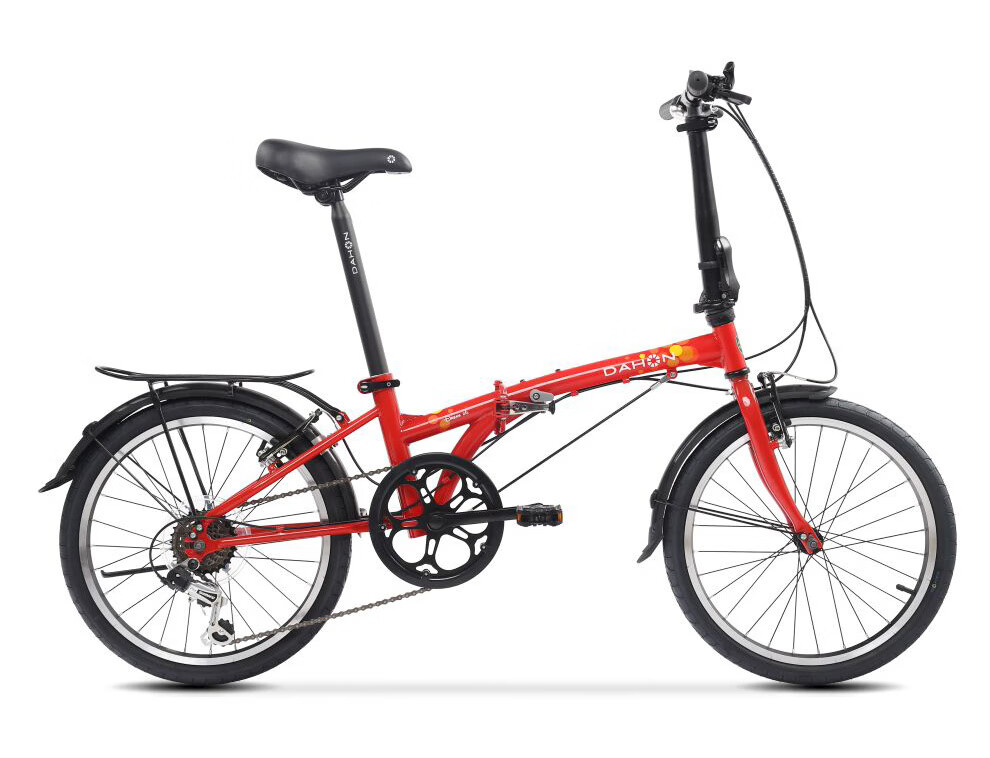 DAHON Folding Bicycle, 20-Inch Ultra-Light, 6-Speed Commuter Folding Bike HAT061, Orange 9