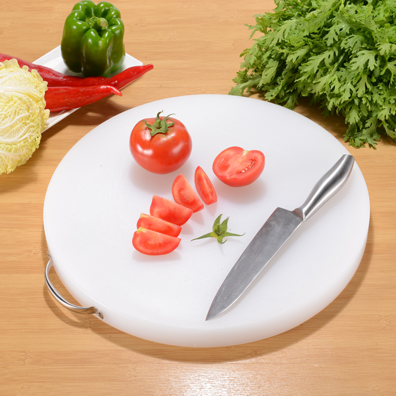 Universal Round Cutting Board 48x5cm Thickened PE Commercial Meat and Vegetable Chopping Board Plastic Butcher Block