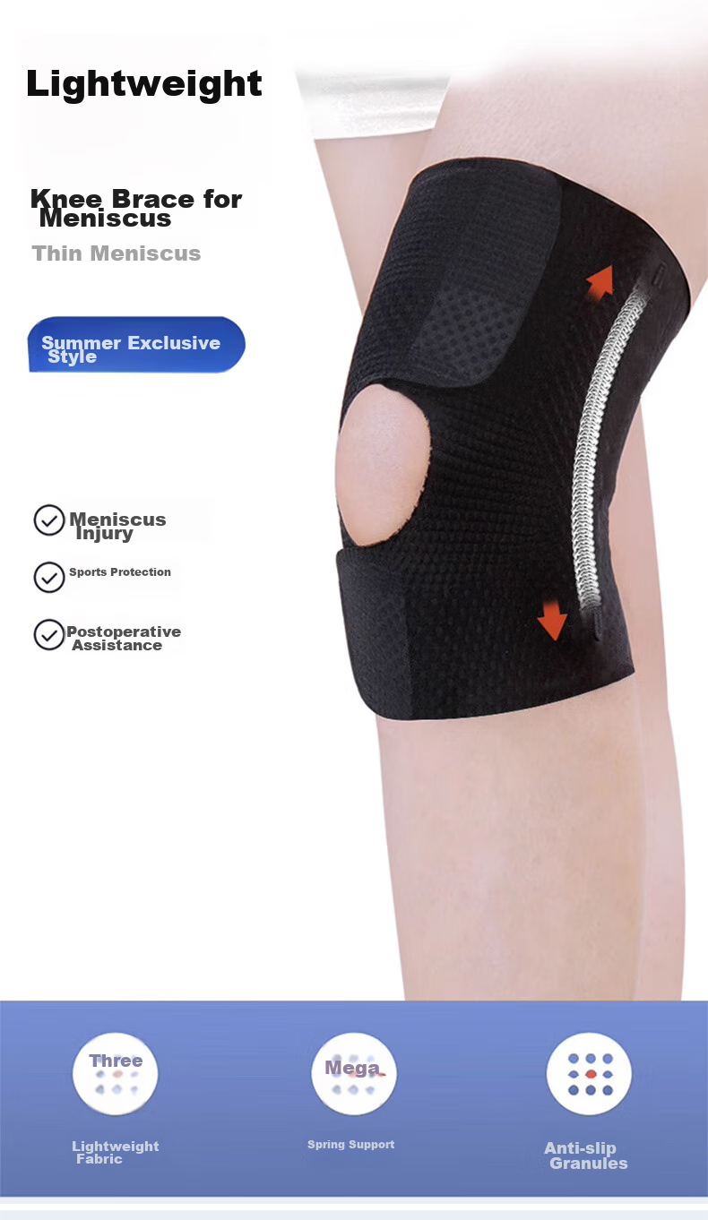 NAILEKESI N Professional Knee Brace for Meniscus Injury, Knee Joint Fixation Support, Sports Running Knee Protector for Women And Men, Knee Guard, Size M, Single Piece 2