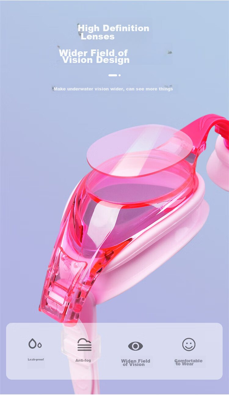 Li-Ning Swimming Goggles, Waterproof And Anti-Fog, High Definition Clear Lens, for Men And Women, Swimming Equipment, Diving Goggles LSJK608-3 9