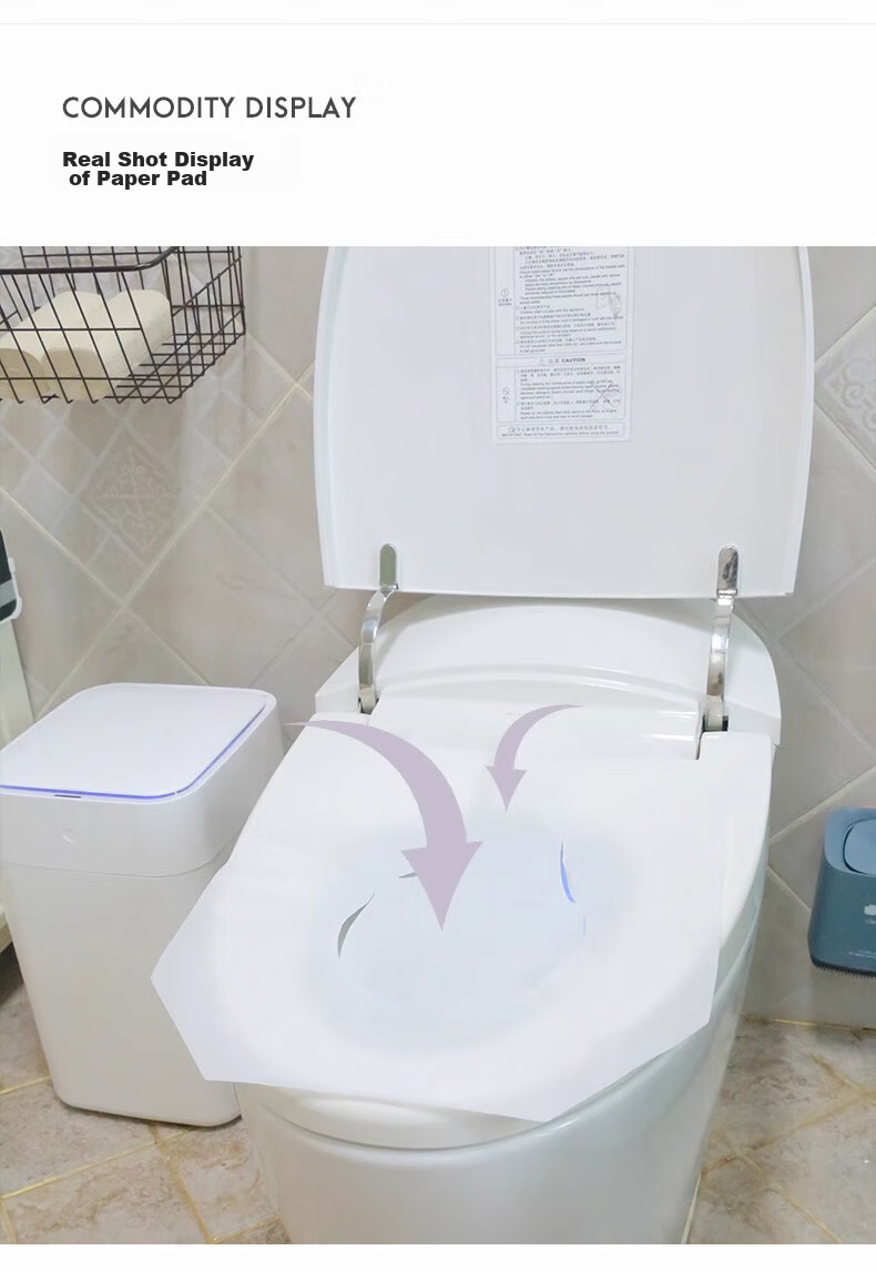 Jinghuisichuang Disposable Toilet Seat Covers, 250 Sheets, Soluble Water Bathroom Toilet Seat Pads, Postpartum Toilet Stickers 9