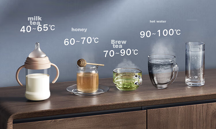 VIOMI Wall-Mounted Water Dispenser for Home Use with Full Flow Rate, Adjustable Temperature, Instant Hot Water, Connected Drinking Water Machine, Safe Child Lock Protection, UV Sterilization Master 2S 9