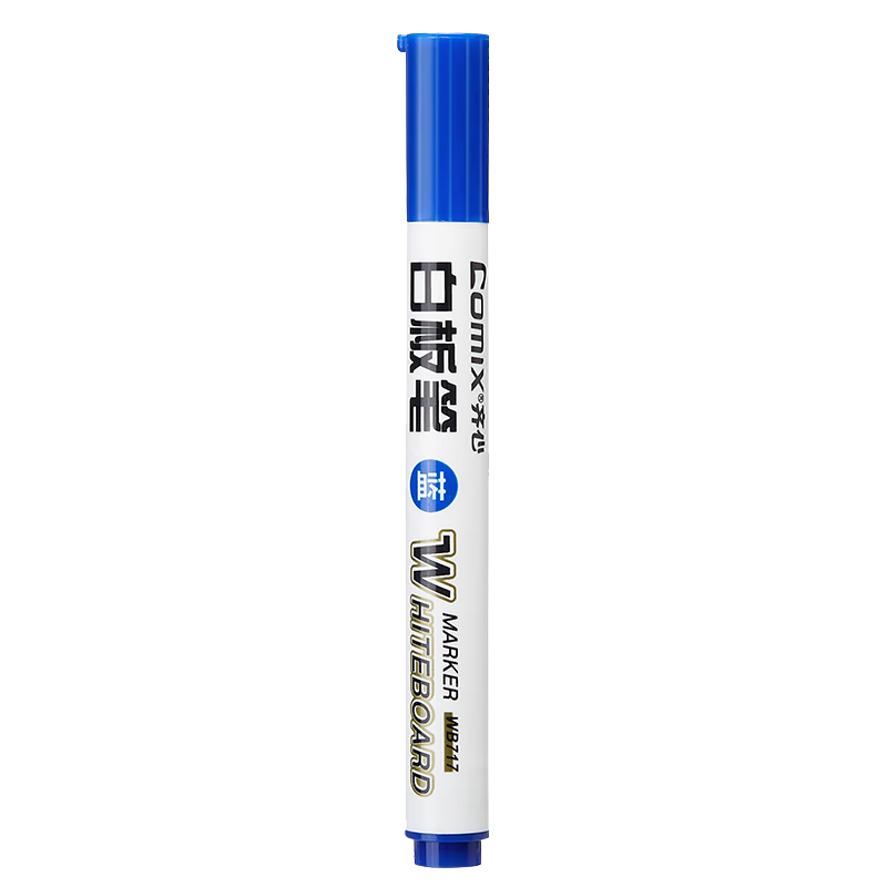COMIX Easy-To Office Meeting Whiteboard Marker/Office Stationery, 2.0mm Blue, 10 Pieces/box, WB717
