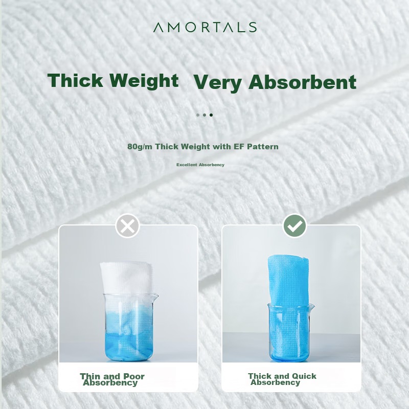 AMORTALS Disposable Vacuum Towel, Extra Large And Thick, Individually Wrapped Face Towel, Portable for Travel, Business Trips, Holiday Gift