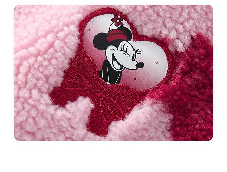 DISNEY Girls' Red Fleece-Lined Cotton Jacket, Faux Sherpa Fleece Top, for Older Children's New Year Outfit, Winter 2024, DB441JE08, Pink, Size 100 7