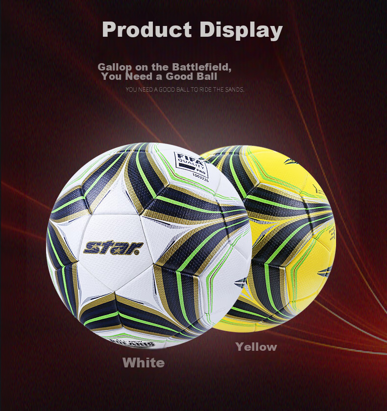 Star 3000 Soccer Ball, Size 5, Microfiber, Heat-Bonded, Adult Competition Standard Ball, International FIFA Approved, SB165FTB-05 3