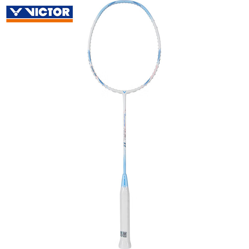 Бадминтонная ракетка VICTOR, Victory Hammer Single Racket TK-HMRL EX Yunfeng White 5U, с натянутыми струнами и обмоткой в комплекте